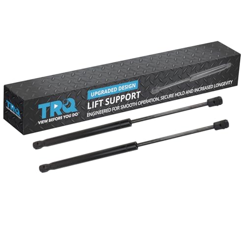 TRQ Driver & Passenger Side Hood Lift Support Shock Strut Set Compatible with 2016-2020 Buick Envision