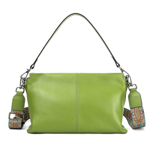 Image of Genuine Leather Women Shoulder Bag Small Crossbody Bags Purse Mini Casual Hobo Lady Handbags and Purses Messenger Satchel
