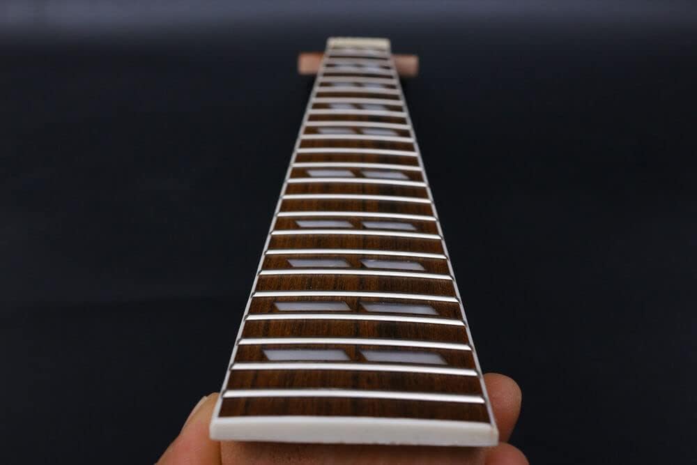 Yinfente Electric Guitar Neck 22 Fret 25.5inch Mahogany Rosewood Fretboard parallel Inlay paddle head