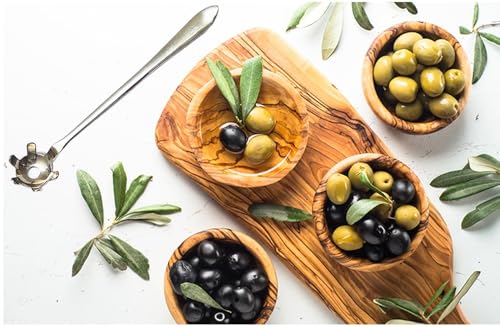 Olive Spoon Fork, Cherry Capers Scooper with Draining Hole, Small Jar Pickle Pick Serving Spoon - Thumbnail 3