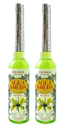 Crusellas Rue Water (Agua de Ruda) Splash Cologne 7 Fl. Oz. (Pack of 2)