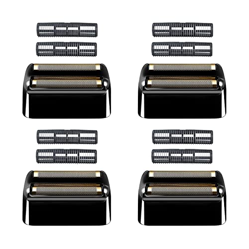 4 Pcs Replacement Foil And Cutters Compatible With Babylisspro Double Foil Shaver, Replacement Foil Compatible With Babylisspro Fxfs2 Shaver (Black) #TOP4