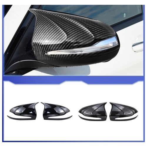 Coque de rétroviseur Mercedes en fibre de carbone look W205 W213 style luxe - 2