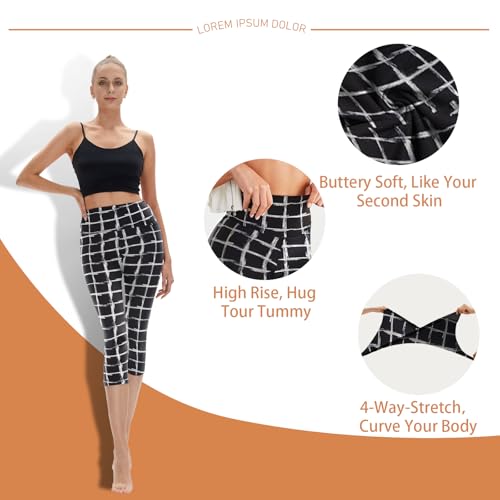 High Waisted Leggings for Women - No See Through Tummy Control Cycling Workout Yoga Pants with Pockets Reg & Plus