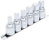 BGS 1016 | Juego de llaves para servicio de aceite | entrada 12,5 mm (1/2') | cuadrado interior | 6 piezas