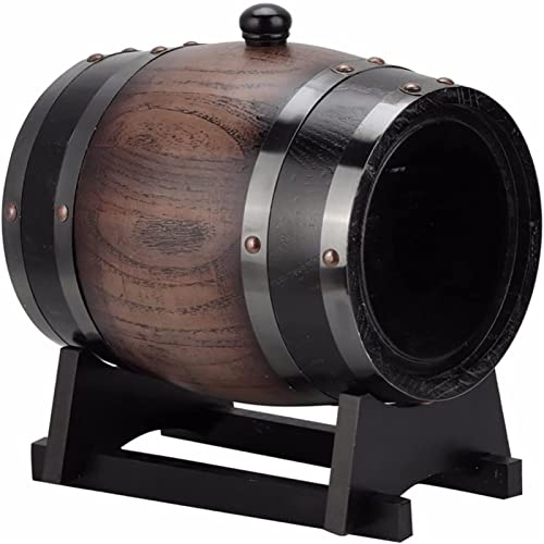 Hao Rizi-wijn maken vaten Houten vat Vintage Gestreepte Brandy Whisky Barrel Oak Wine Ton Container met kraan Wijnaccessoires - Image 5
