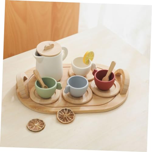 Toyvian 1 Conjunto De Brinquedos Para Chá Da Tarde Chaleiras Para Fazer Chá Da Tarde Brinquedos Para