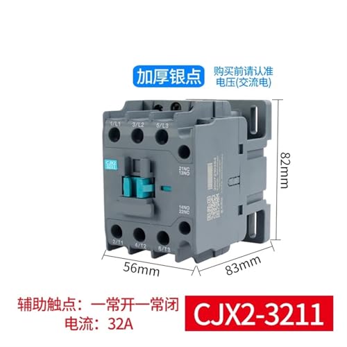 Contacteur triphasé CJX2-3211 380V haute performance pour circuit CA - 3