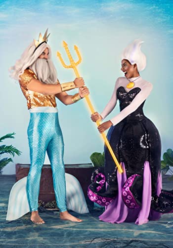 Disney The Little Mermaid Ursula Costume Womens, Black And Purple Ocotpus Dress Halloween Outfit X-Large #TOP4