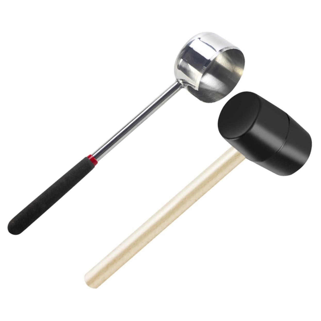 Ouvre-noix ustensile de cuisine robuste avec marteau bois et caoutchouc