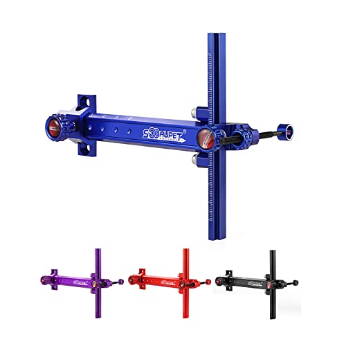 Upgraded 6" Recurve Bow Sight with Fiber Pin, Blue