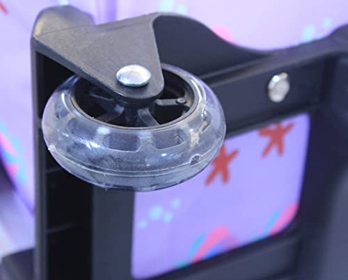 Kit Mochila Infantil Sereia Tam G Meninas Escolar Rodinhas Lancheira Estojo