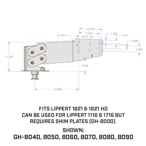 GEN-Y GH-8050 Executive Torsion-Flex Fifth Wheel King Pin Box - 2.5K - 4.5K Pin Weight, 30K Towing Capacity - Check Fitment Chart - Thumbnail 3