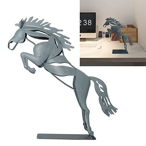 Statue de cheval en métal décor de bureau moderne et salon design
