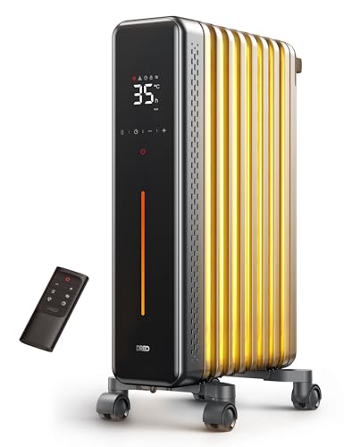Dreo Ölradiator Energiesparend, 2000W Elektroheizung mit 9 Rippen, 3 Heizstufen, 4...