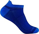 Wrightsock Profi Sportsocke Sneakers Low Tab - anti-blasen - Farbe royale blau, Gr. XL