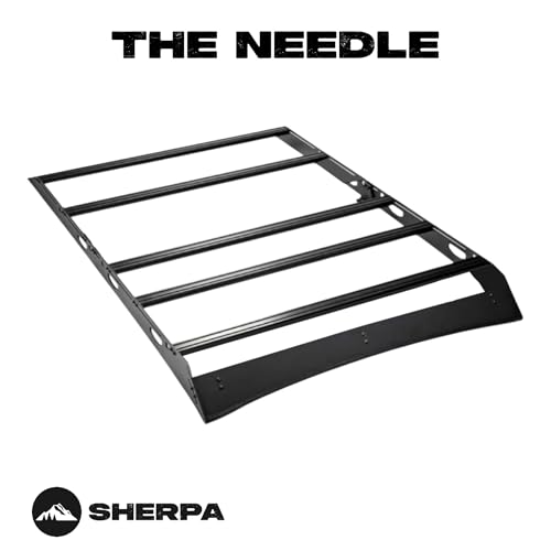 Sherpa The Needle Full Height Aluminum Roof Rack - Drill Free for Tents, Kayaks, Bikes, Skis (2010-2024 Toyota 4Runner)