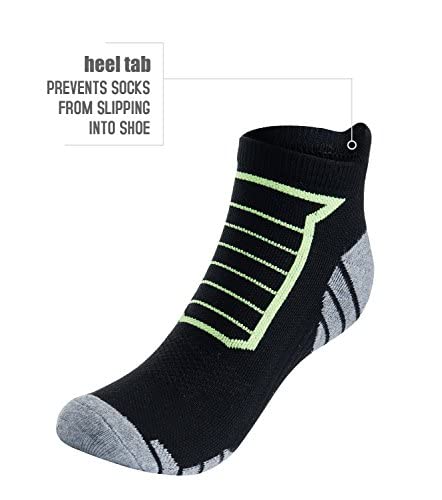 5 Pairs Athletic Socks Men Running Socks Ankle Low Cut Sports Tab Socks Men Pack Low Cut #TOP4