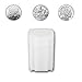 (5) Coinsafe Brand Square White Plastic (Medallion) Size Coin Storage Tube Holders
