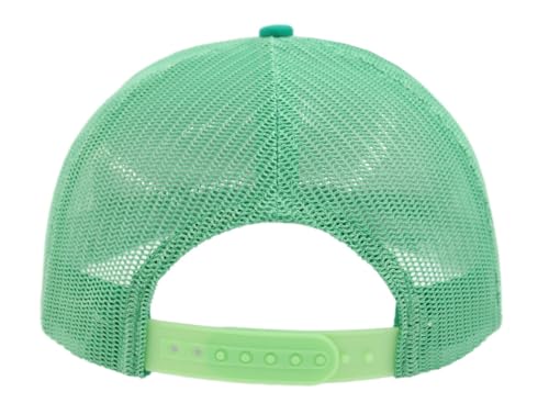 Image of Flat Bill Snapback Mesh Hats | Fits OSFM & XXL Big Head | Blank Solid Color Adjustable Trucker Hat for Men