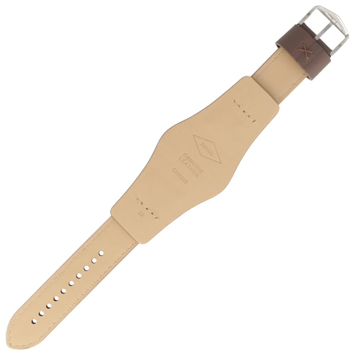 Fossil Uhrenarmband 22mm Leder Braun - CH-2565 | LB-CH2565