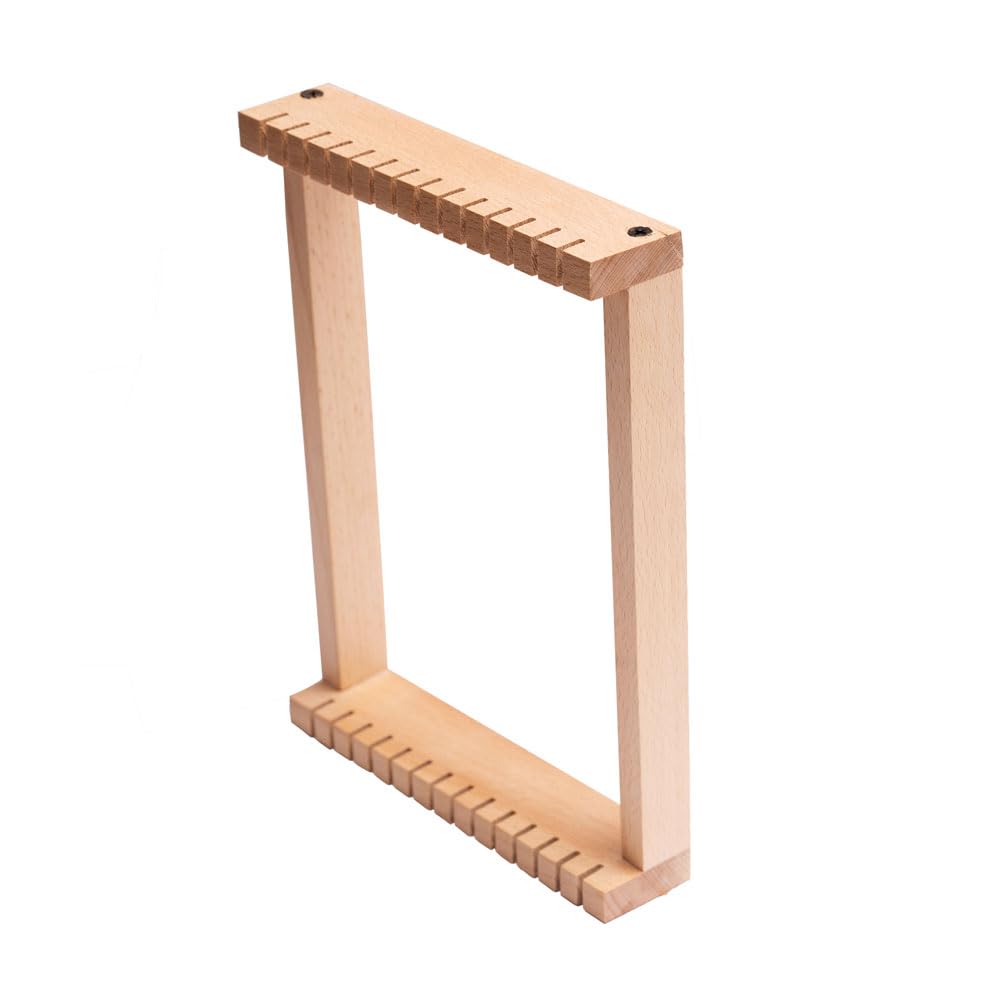 ZUCHI SmallSized Weaving Loom Kit with Needle & Comb | Wooden Weaving Frame for Beginners & Kids | Create Tapestries, Mats, Wall Decor-image-22