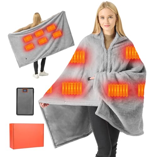 Brimekey 180x90cm Graphen Heizdecke mit Akku Kabellos 7.4V...