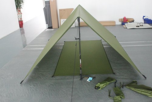 River Country Products Open Air Trekker Tent Shelter, Backpacking Shelter, Hammock Rain Fly Green