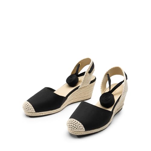 DREAM PAIRS Women's Wedge Sandals Platform Close Toe Espadrilles Strappy Lace Up Sandals Cute Fashion Comfortable Dressy Beach Vocation Summer Shoes4