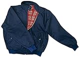 Knightsbridge Harrington Jacke Herrenjacke Retrostyle Scooterjacke Bomberjacke (Navy/XL)