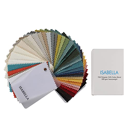 Image of TWOPAGES Isabella Series Cotton Blend Curtain Fabric Swatches Sample Book