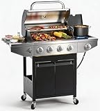 EUHOME 4-Burner Propane Gas Grill