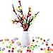 Caydo 1200 Pieces 1cm Assorted Pom Poms, Small Pompom Balls for Valentine's Day Decorations, Kids Creative Arts & Crafts Projects Making and DIY Decorations