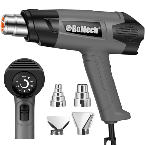 ROMECH 1500W Heavy Duty Heat Gun Gray