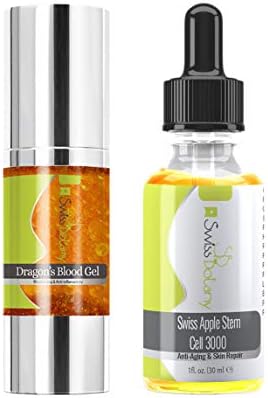 Swiss Botany Dragon's Blood Gel Natural Botonex Formula Instantly Diminishes fine lines and wrinkles Sculpts Facial Contours Made in USA| Professionally Trusted (w/Swiss Apple)