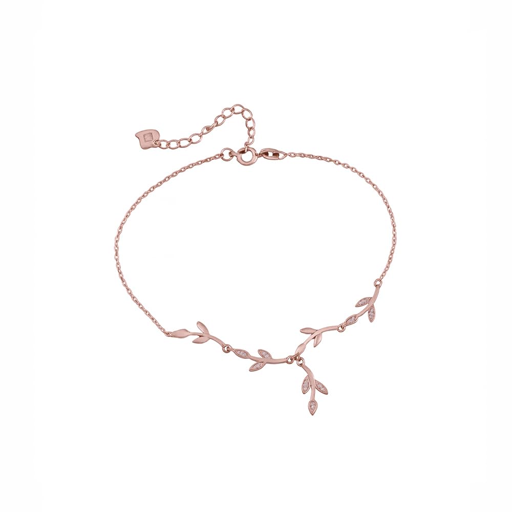 Silver Tree Branches Anklet For Womens & Girls Sterling Silver Anklet ()-image-39