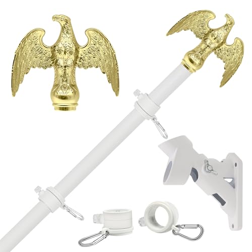 NQ 6 FT Flag Pole With Eagle Topper image