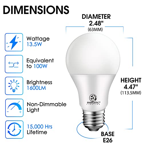Energetic Lighting Energetic 100W Equivalent, A19 Led Light Bulb thumb #1