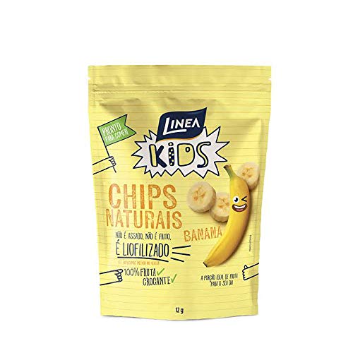 Linea Kids Chips Naturais de Banana, 8 unidades de 12g ,(96g)