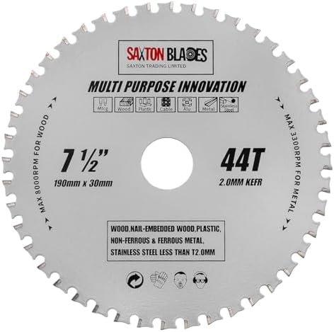 Saxton TCT16080T Lame de scie circulaire à bois 160 mm x 80 dents pour Festool TS55 Bosch Saxton TCT16080T Lame de scie circulaire à bois 160 mm x 80 dents pour Festool TS55 Bosch