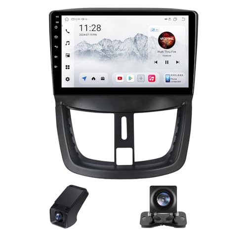 Autoradio 2 DIN pour Peugeot 207, écran tactile 9 pouces idéal grands trajets