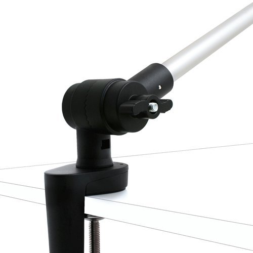 System-S - Supporto da Tavolo con Braccio orientabile Flessibile e Morsetto da Tavolo per iPad PRO (12, 9")