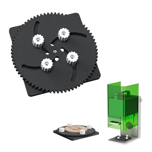 Adjustable Self-Centering Fixture Fit for xTool F1, Adjustable Range, Cover-Down Use, Keep Items Centered and Secured (0.4" - 3.15")