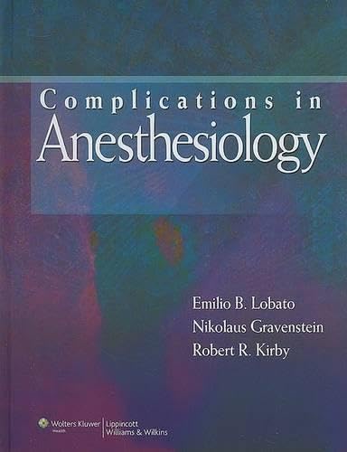 Buy Complications in Anesthesiology — BookShops.in
