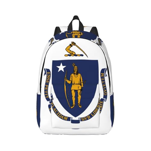 Sac à dos d'extérieur Massachusetts pour voyage, randonnée et loisirs adultes