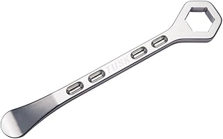 Tusk Aluminum Tire Iron with 27mm Axle Wrench - Lightweight 7075 T6 Alloy Tire Spoon Multi-Tool for Motorcycles