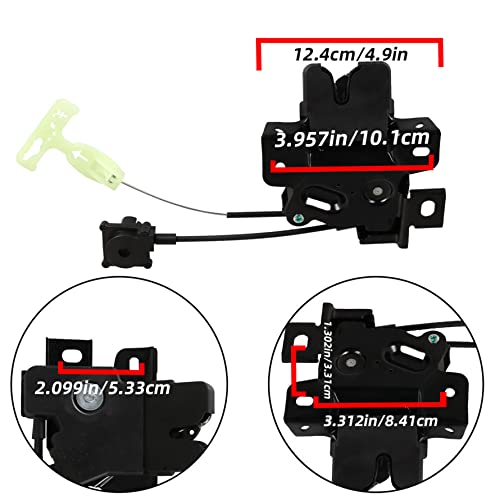 Image of munirater Rear Tailgate Trunk Deck Lid Latch Lock w /Cable Replacement for 1R8Z5446318AA 2005-2007