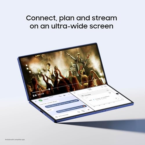 Image of Samsung Galaxy Z Fold7 Cell Phone, 256GB AI Smartphone, Unlocked Android, AI Photo Edits, Large Screen, Long Battery Life, 2025, US 1 Yr Manufacturer Warranty, Silver Shadow