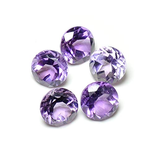 卸売ロットでデンモアスの天然アメジスト (Rs 67.5/カラット) 上質ラウンドシェイプ 占星術師の再販用宝石 ジュエラー クリスタル ヒーリング 占星術-B0C1NVYM-DNM