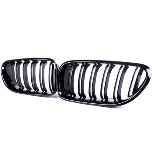 Parrilla delantera de riñón negro brillante para BMW Serie 6 F06 F12 F13 2012-2017